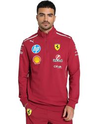 PUMA - Scuderia Ferrari F1 2025 Team 1/2 Zip Jumper - Red - Size: Xl - Lyst