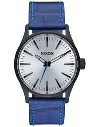 Nixon - S Analogue Classic Quartz Watch With Leather Strap A377-2131 - Lyst