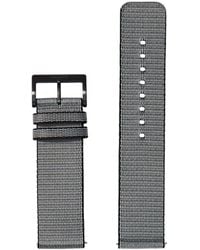 Nixon - #TIDE Wechselarmband für Uhren mit 23 mm Abstand aus Nylon in der Farbe Schwarz/Silber mit Schnalle aus Edelstahl und mit - Lyst