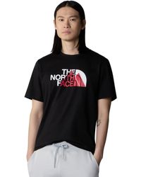 The North Face - Shirt Biner Graphic 1 - Tee Standard Fit - Col Rond - TNF - Lyst