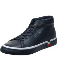 Tommy Hilfiger - Corporate High Modern Vulc Lea Sneaker - Lyst