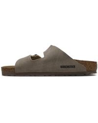 Birkenstock - Arizona Bs Synthetic Desert Dust Gray Taupe Sandals 7 Uk - Lyst