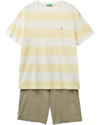 Benetton - Pig(T-Shirt+Short) 3ers4p025 Pyjamaset - Lyst