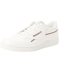 Reebok - Club C 85 Vegan Sneaker,Chalk Classic Maroon F23 Stucco,38.5 EU - Lyst