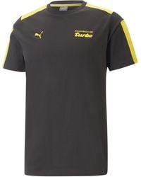 PUMA - Tops T-Shirt MT7 Porsche Legacy XL Black Lemon Chrome Yellow - Lyst