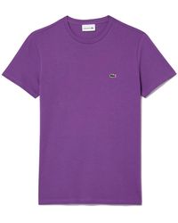 Lacoste - Shirt Uomo T-Shirt A Girocollo in Jersey di Cotone Pima - Lyst