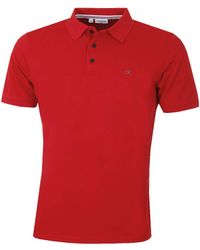 Calvin Klein - Mens Campus Polo Shirt - Red - Xxxl - Lyst