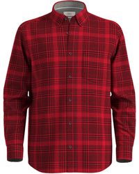 S.oliver - Regular: Karohemd aus Baumwollstretch chilirot L - Lyst