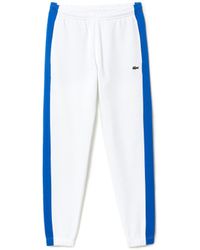 Lacoste - S Beanie Tracksuit Pants White/marina L - Lyst