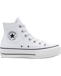 Converse - Chuck Taylor All Star Platform Leather - Lyst