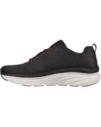 Skechers - S Dlux Walker Shoes Black/red 9.5 - Lyst