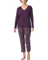 Schiesser - Schlafanzug Set lang 7/8 Modal-Selected Premium Pyjamaset - Lyst