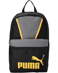 PUMA - Rucksack Phase Blocking Backpack 78962 Black-Steel Gray-Tangerine One size - Lyst