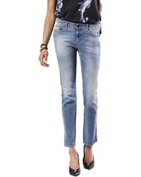 DIESEL - Sandy 0675D Regular Slim-Straight Jeans 26/30 Dunkelblau - Lyst