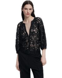 Desigual - Blus_musas T-shirt Voor - Lyst