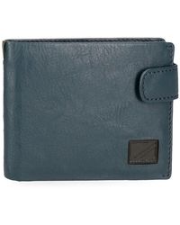 Pepe Jeans - Marshal Portafoglio Orizzontale con Chiusura a Clic Blu 11x8,5x1 cm Pelle - Lyst