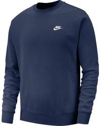 Nike - M Nsw Club Crw Bb Sweatshirt Met Lange Mouwen Voor - Lyst
