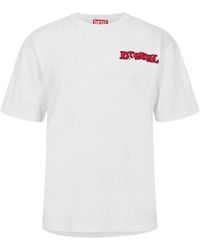 DIESEL - S Box T-shirt Short Sleeve Cotton White L - Lyst