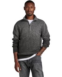 G-Star RAW - Granularity Knitted Pullover 1/2 Zip - Lyst