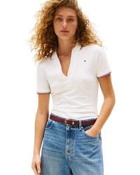 Tommy Hilfiger - Polo de ga Corta Mujer Open Slim Fit - Lyst