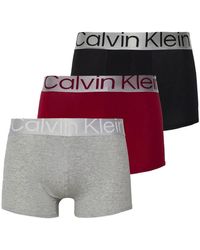 Calvin Klein - 3er-Pack Boxershorts Trunk 3 PK mit Stretch - Lyst
