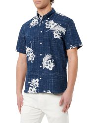 Tommy Hilfiger - Large PRT Tropical RF Shirt S/S MW0MW38063 Gran - Lyst