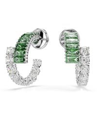 Swarovski - Matrix Doorboorde Oorbellen - Lyst