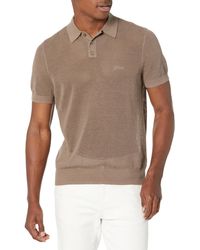Guess - Short Sleeve Mesh Stitch Lenny Polo - Lyst