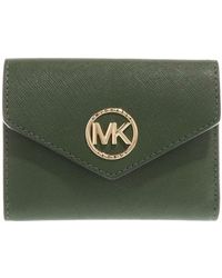 Michael Kors - 34S1GNME6L MD ENV TRIFOLD Donna AMAZON GREEN Taglia Unica - Lyst