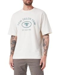 Tom Tailor - Relaxed Fit T-Shirt mit Logo-Print 1035618 - Lyst