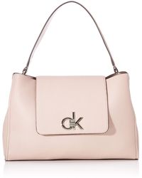 Calvin Klein Lock Top Handle Satchel - Borse a tracolla - Rosa