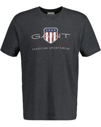 GANT - Reg Archive Shield EMB SS-Maglietta T-Shirt - Lyst