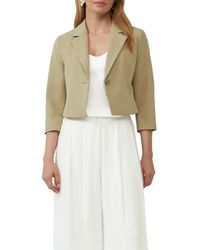 S.oliver - Kurzer Blazer mit 3/4-Ärmeln - Lyst