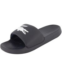 Lacoste - Badeschuhe Badeschlappen Poolsandalen Pantoletten Serve Slide - Lyst