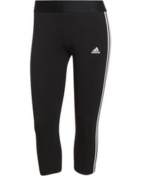 adidas - Tight 3/4 Lenght Essentials 3-Stripes - Lyst
