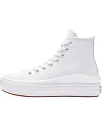 Converse - Chaussure Move Haute Cuir Blanc - Lyst