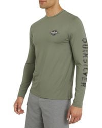 Quiksilver - Swimwear Regular Fit Upf 50 Long Sleeve Sun Tee Rash Guard Shirt - Lyst
