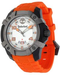 Timberland - Chocorua Quartz Watch With White Dial Analogue Display And Orange Plastic Strap Tbl.13326jpbu/04 - Lyst