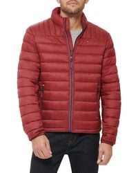 Tommy Hilfiger - Lightweight Down Alternative Packable Puffer Jacket Coat - Lyst