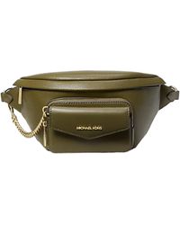 Michael Kors - Maisie Large Pebbled Leather 2 In 1 Sling Pack Waist Belt Bag Crossbody Strap - Lyst