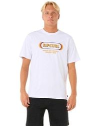 Rip Curl - Surf Revival Yo Mumma Short Sleeve T-shirt Xl White - Lyst