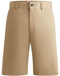 HUGO - S Darik241 Regular-fit Shorts With Slim Leg - Lyst