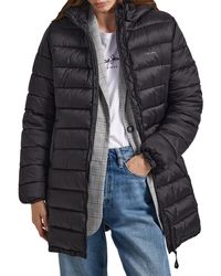 Pepe Jeans - Maddie Long Puffer Jacket - Lyst