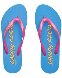 Calvin Klein CK Wave Sandali infradito da donna - Blu