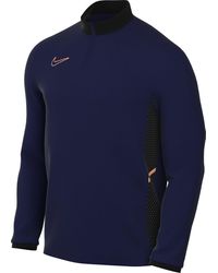 Nike - Dri-fit Acd25 Dril Br T-shirt Voor Blue Void/black/orange Pulse Xxl - Lyst