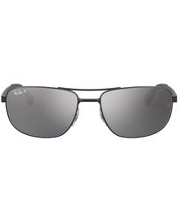Ray-Ban - Rb3528 Square Metal Sunglasses - Lyst