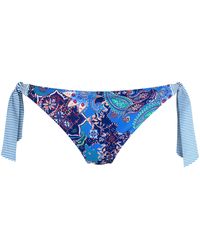 Triumph Riad Paisley Tai Slip Bikini - Blu