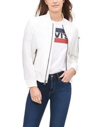 Levi's - Poly Bomber Jacket With Contrast Zipper Pockets - Lyst