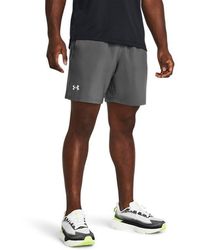 Under Armour - Shorts Launch Unlined Da 18 Cm (7" Da Uomo Mod Mod Bianco - Lyst