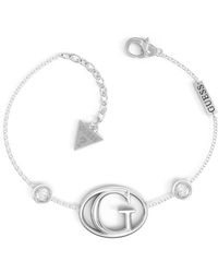 Guess - Jewellery Iconic Silver Gold Bracelet - Lyst